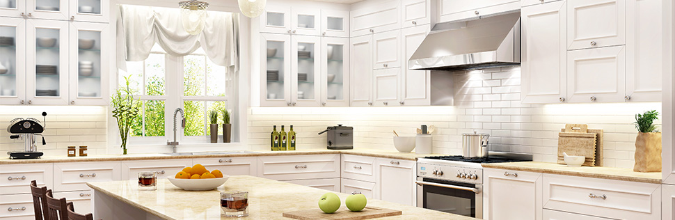 Moderna kuhinja bele boje