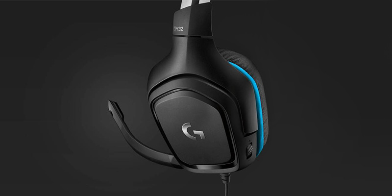 Logitech slušalice G432 crne boje sa mikrofonom i sa plavim detaljima