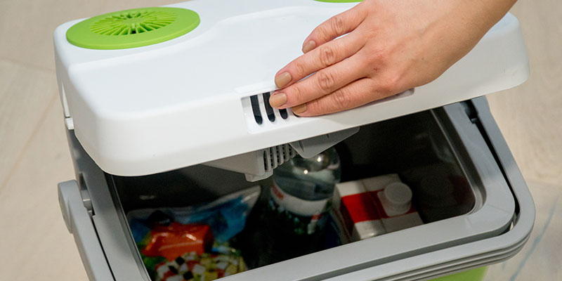 Praktično spakovan ručni frižider za izlet