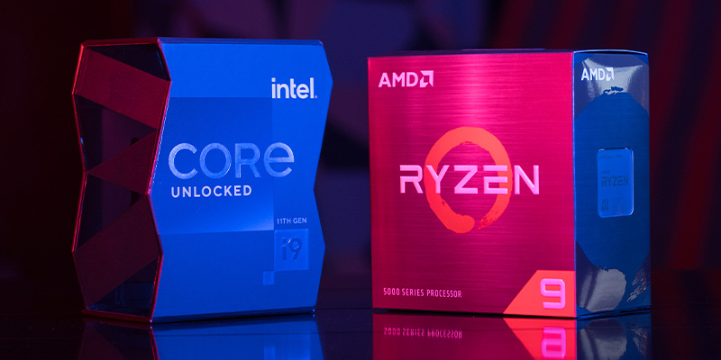 AMD Ryzen i Intel procesor